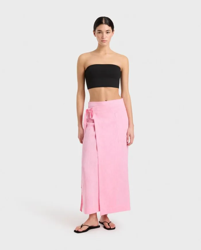 BONDI BORN Skirts Leiden Wrap Skirt 8211 Pink 8211 Women