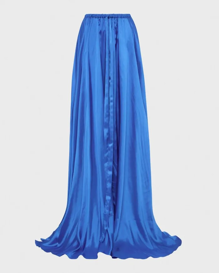 BONDI BORN Skirts Marfa Maxi Circle Skirt 8211 Cerulean 8211 Women