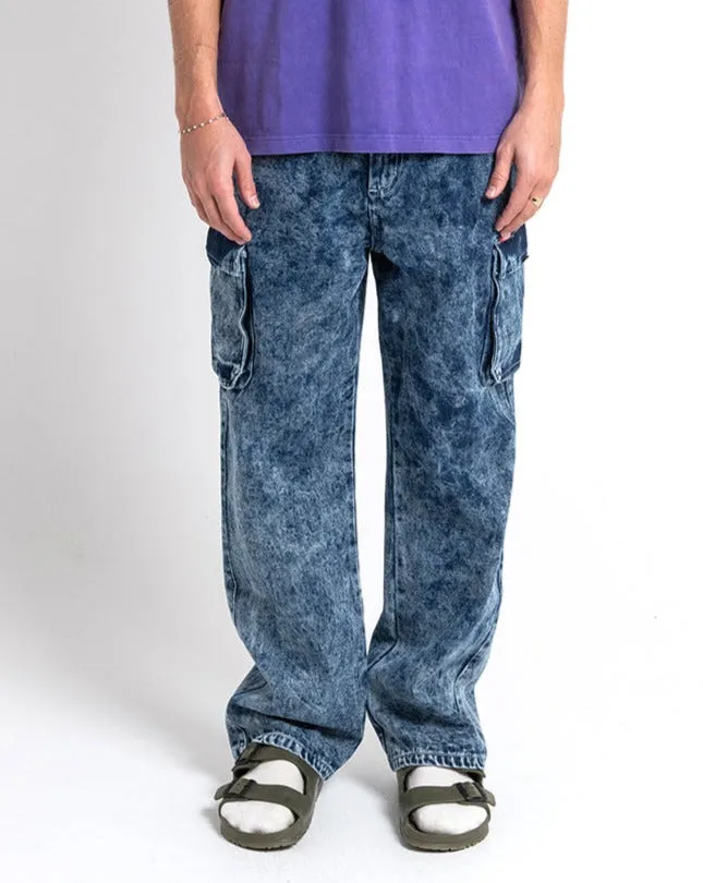 Burly Cargo Pant 8211 Mid Indigo Men Deus Ex Machina Pants