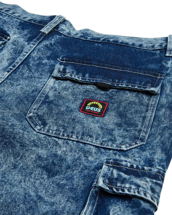 Burly Cargo Pant 8211 Mid Indigo Men Deus Ex Machina Pants Burly Cargo Pant 8211 Mid Indigo Men Deus Ex Machina Pants