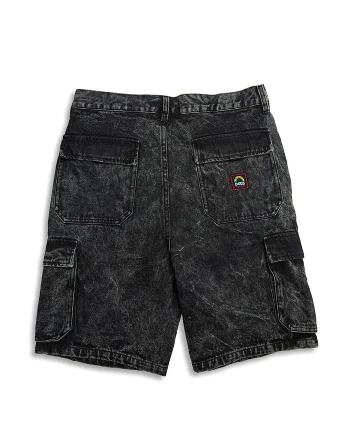 Burly Cargo Short 8211 Mid Black Men Deus Ex Machina Shorts Burly Cargo Short 8211 Mid Black Men Deus Ex Machina Shorts