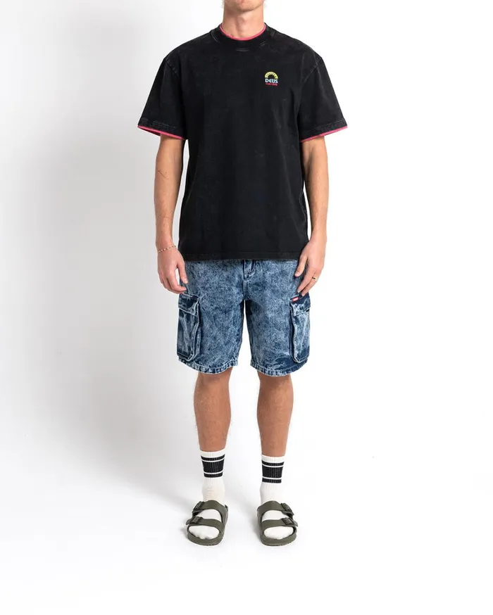 Burly Cargo Short 8211 Mid Indigo Men Deus Ex Machina Shorts