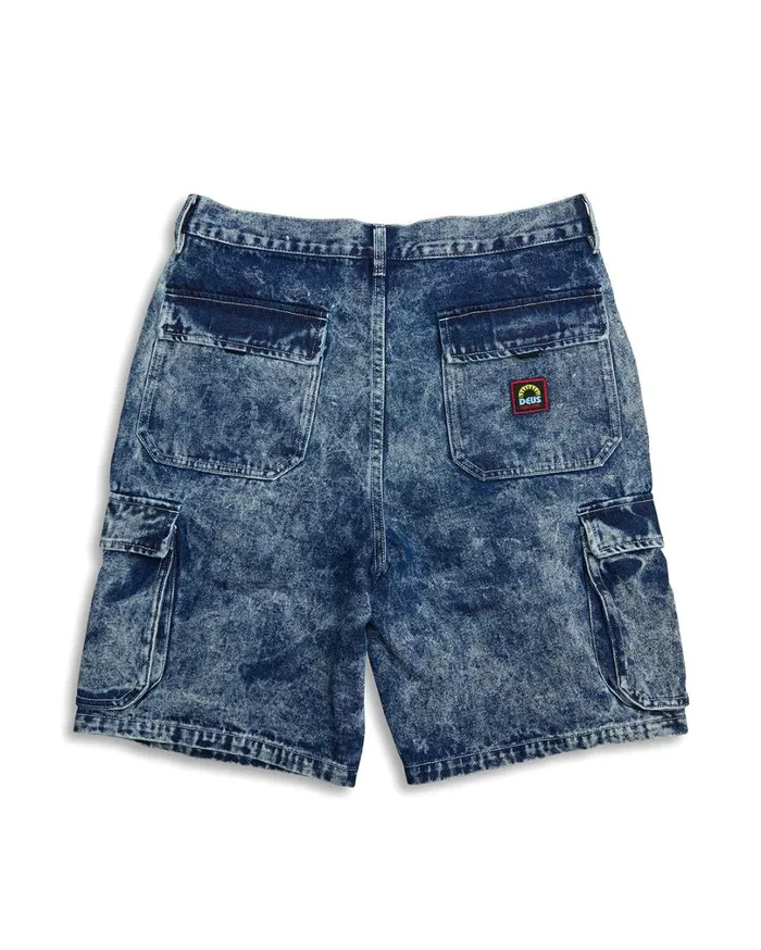 Burly Cargo Short 8211 Mid Indigo Men Deus Ex Machina Shorts Burly Cargo Short 8211 Mid Indigo Men Deus Ex Machina Shorts