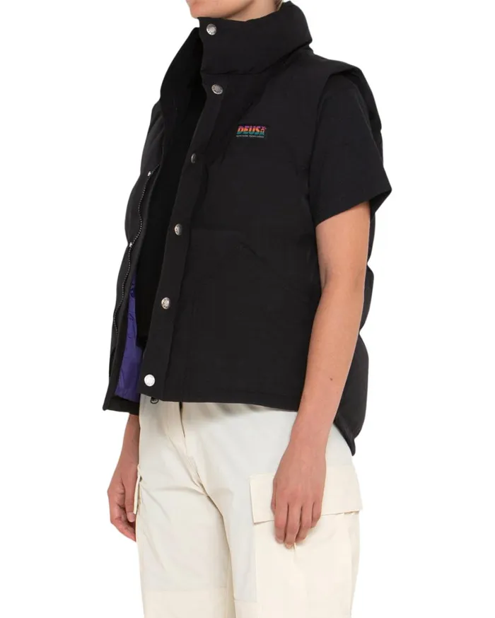 Cadettes Puffer Vest 8211 Black Women Deus Ex Machina Outerwear Cadettes Puffer Vest 8211 Black Women Deus Ex Machina Outerwear