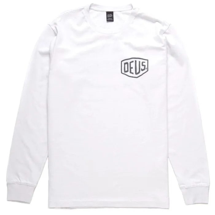 Camperdown Address Long Sleeve Tee 8211 White Men Deus Ex Machina Classics