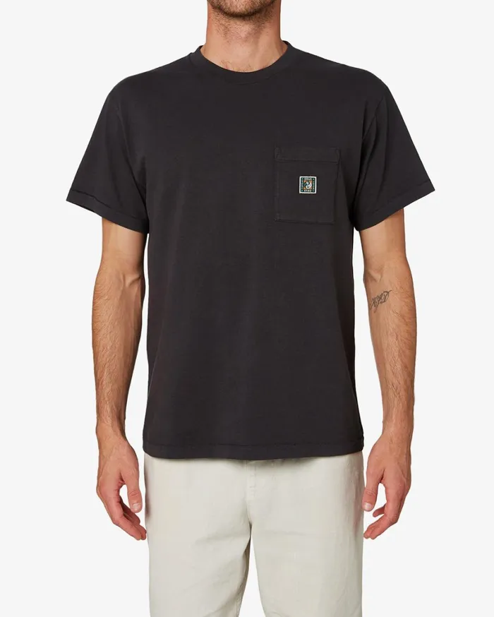 Canyon Pocket Tee Box Fit 8211 Phantom Black Men Deus Ex Machina Tees