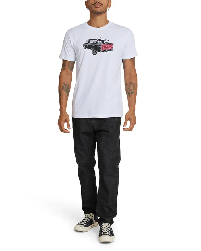 Carby Pickup Tee 8211 White MenWomen Deus Ex Machina Tees Carby Pickup Tee 8211 White MenWomen Deus Ex Machina Tees