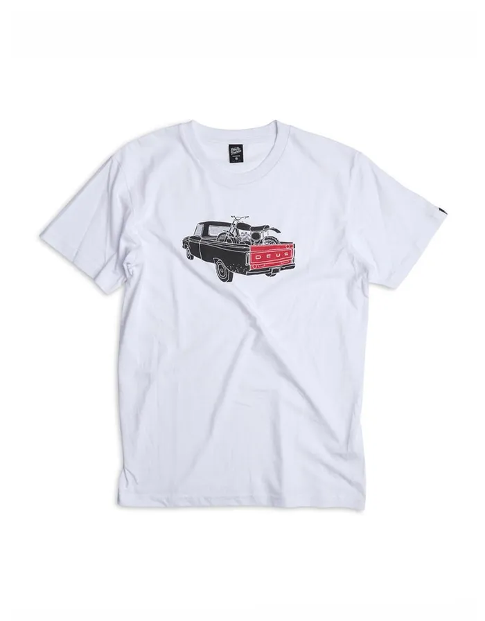 Carby Pickup Tee 8211 White MenWomen Deus Ex Machina Tees Carby Pickup Tee 8211 White MenWomen Deus Ex Machina Tees