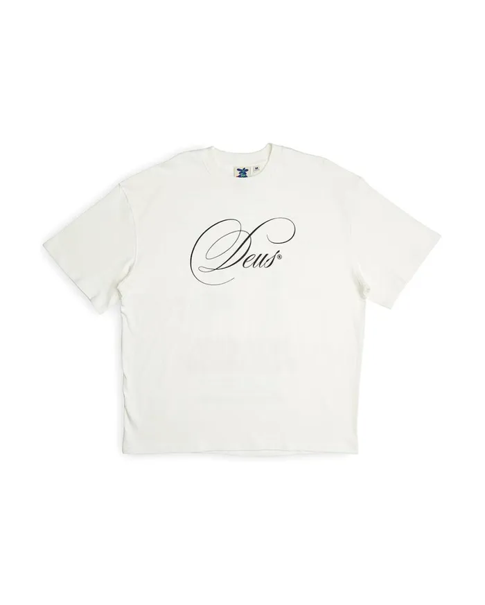 Caution Tee 8211 Vintage White Men Deus Ex Machina Tees Caution Tee 8211 Vintage White Men Deus Ex Machina Tees