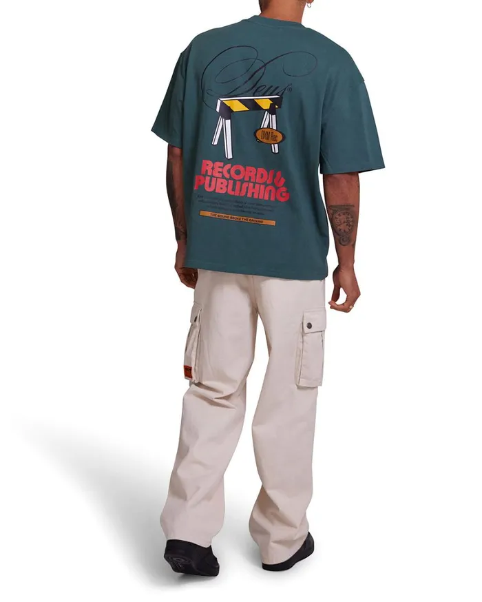 Caution Tee 8211 Work Green Men Deus Ex Machina Tees Caution Tee 8211 Work Green Men Deus Ex Machina Tees