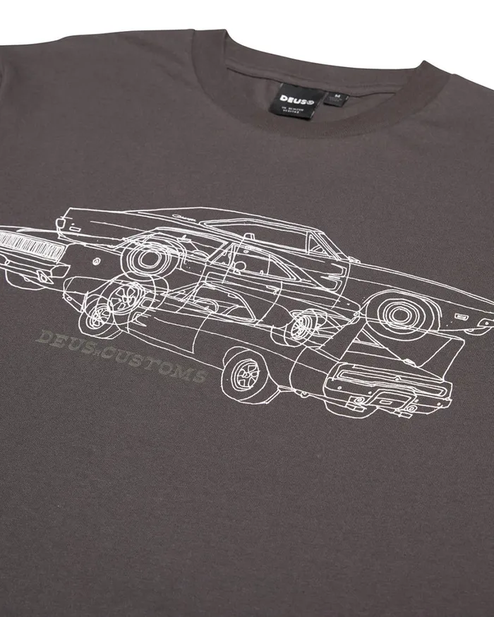 Charger Tee 8211 Anthracite Men Deus Ex Machina Tees Charger Tee 8211 Anthracite Men Deus Ex Machina Tees