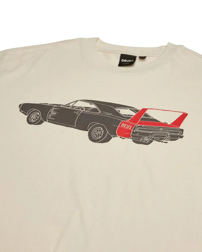 Charger Tee 8211 Vintage White Men Deus Ex Machina Tees Charger Tee 8211 Vintage White Men Deus Ex Machina Tees