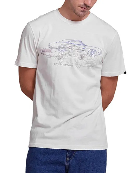 Charger Tee 8211 Vintage White MenWomen Deus Ex Machina Tees