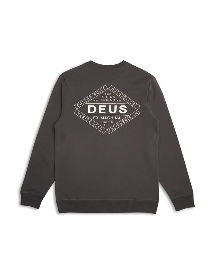 Chatterbox Crew 8211 Anthracite Men Deus Ex Machina Hoodies and Sweaters Chatterbox Crew 8211 Anthracite Men Deus Ex Machina Hoodies and Sweaters