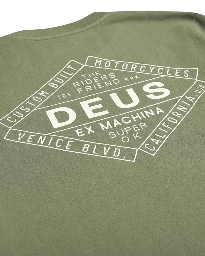 Chatterbox Crew 8211 Lichen Green Men Deus Ex Machina Hoodies and Sweaters Chatterbox Crew 8211 Lichen Green Men Deus Ex Machina Hoodies and Sweaters