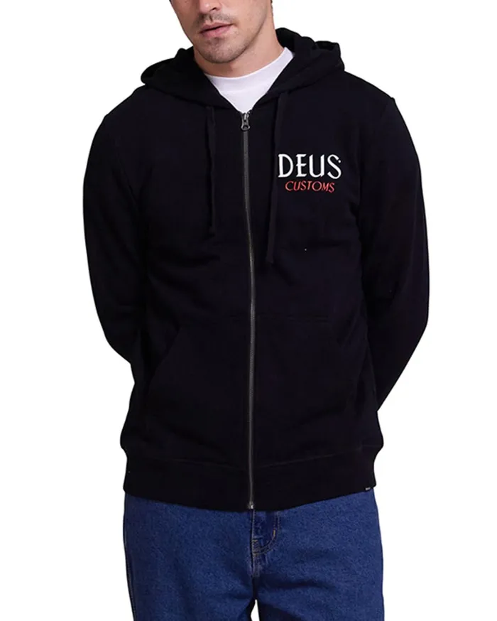 Chinchilla Hoodie 8211 Black Men Deus Ex Machina Hoodies and Sweaters