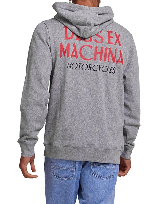 Chinchilla Hoodie 8211 Grey Marle Men Deus Ex Machina Hoodies and Sweaters