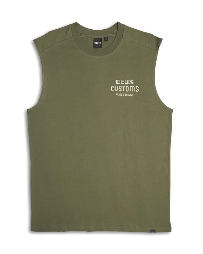 Chrome Muscle 8211 Lichen Green Men Deus Ex Machina Tees