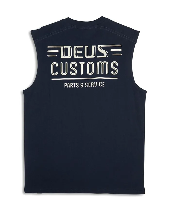 Chrome Muscle 8211 Navy Men Deus Ex Machina Tees Chrome Muscle 8211 Navy Men Deus Ex Machina Tees