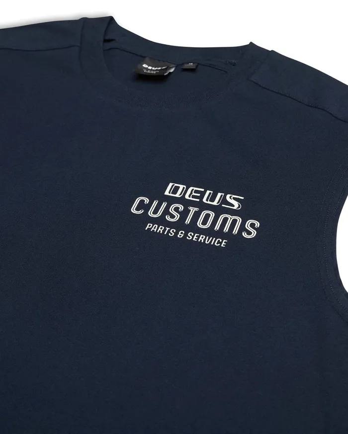 Chrome Muscle 8211 Navy Men Deus Ex Machina Tees Chrome Muscle 8211 Navy Men Deus Ex Machina Tees