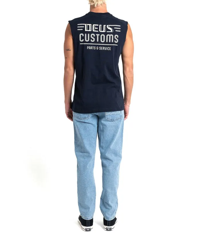 Chrome Muscle 8211 Navy Men Deus Ex Machina Tees Chrome Muscle 8211 Navy Men Deus Ex Machina Tees