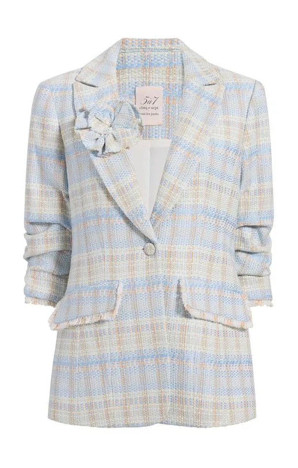Cinq A Sept Blazers Women Boxweave Pricilla Blazer Skylight