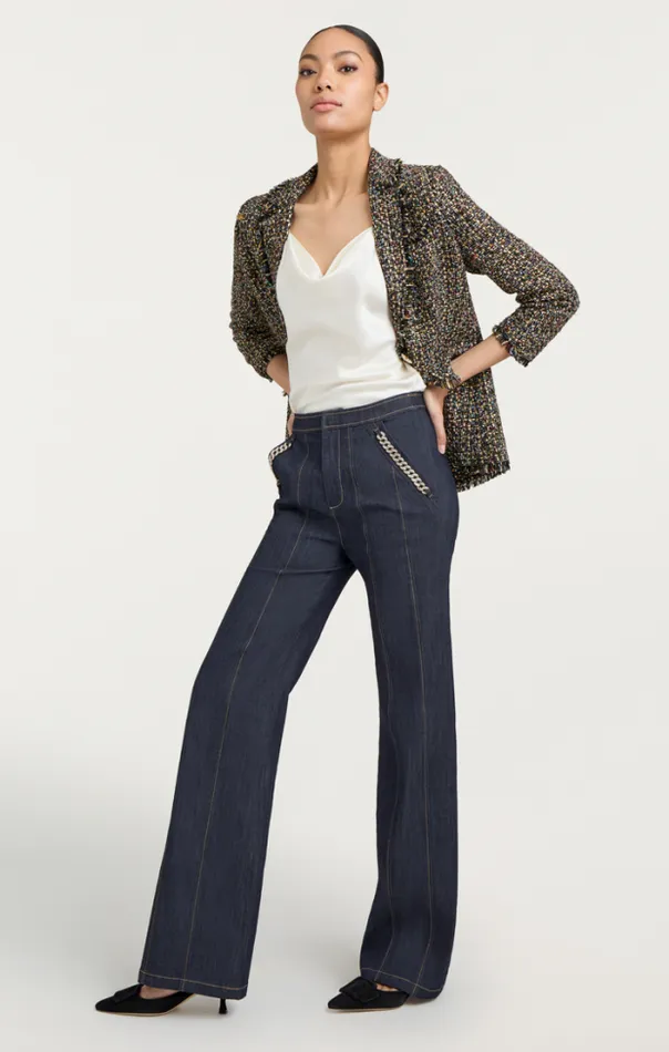 Cinq A Sept Blazers Women Confetti Tweed Khloe Blazer Black Multi