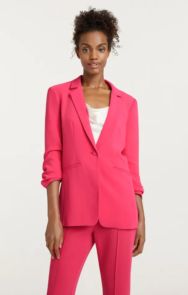 Cinq A Sept Blazers Women Crepe Khloe Blazer Berry Jam