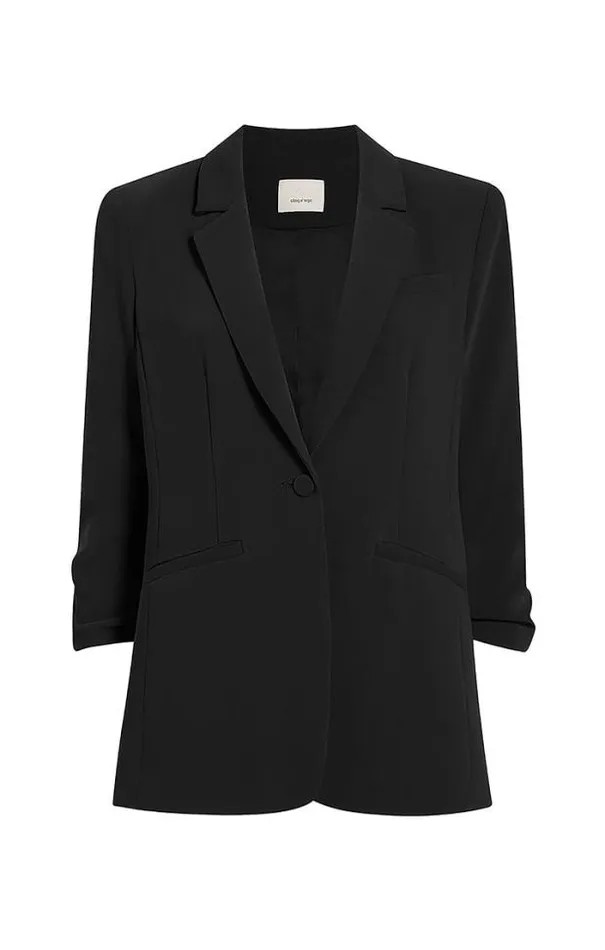 Cinq A Sept Blazers Women Crepe Khloe Blazer Black