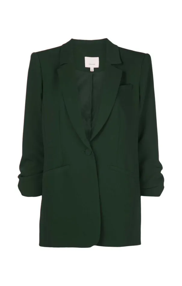 Cinq A Sept Blazers Women Crepe Khloe Blazer Dark Emerald