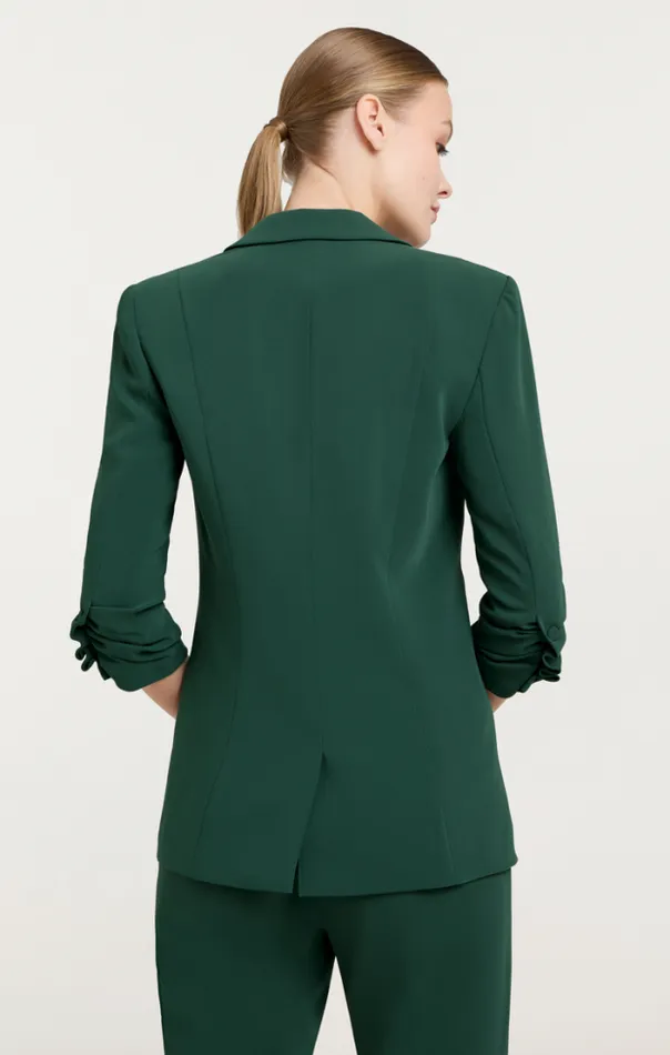 Cinq A Sept Blazers Women Crepe Khloe Blazer Dark Emerald
