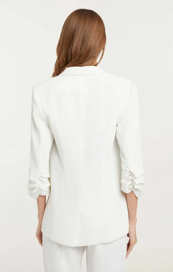 Cinq A Sept Blazers Women Crepe Khloe Blazer Ivory