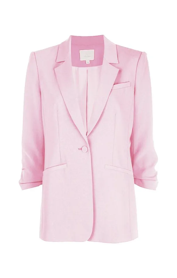 Cinq A Sept Blazers Women Crepe Khloe Blazer Warm Mauve