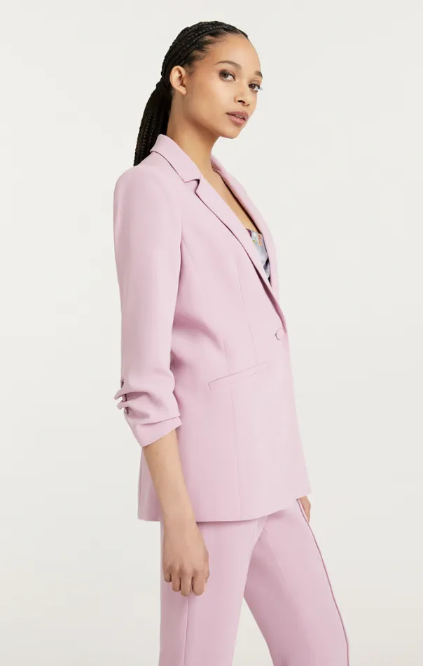 Cinq A Sept Blazers Women Crepe Khloe Blazer Warm Mauve