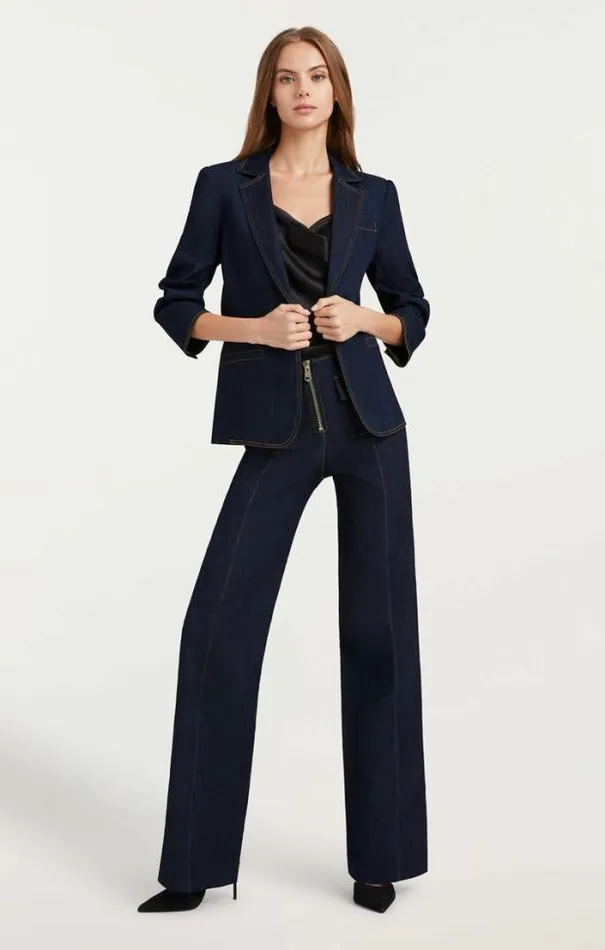 Cinq A Sept Blazers Women Denim Khloe Blazer Indigo