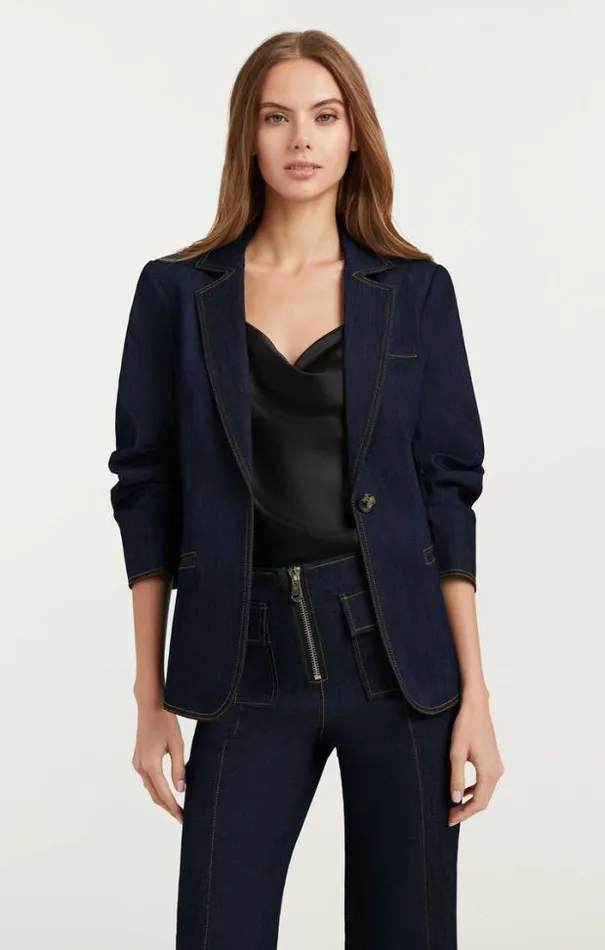 Cinq A Sept Blazers Women Denim Khloe Blazer Indigo