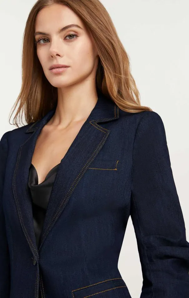 Cinq A Sept Blazers Women Denim Khloe Blazer Indigo