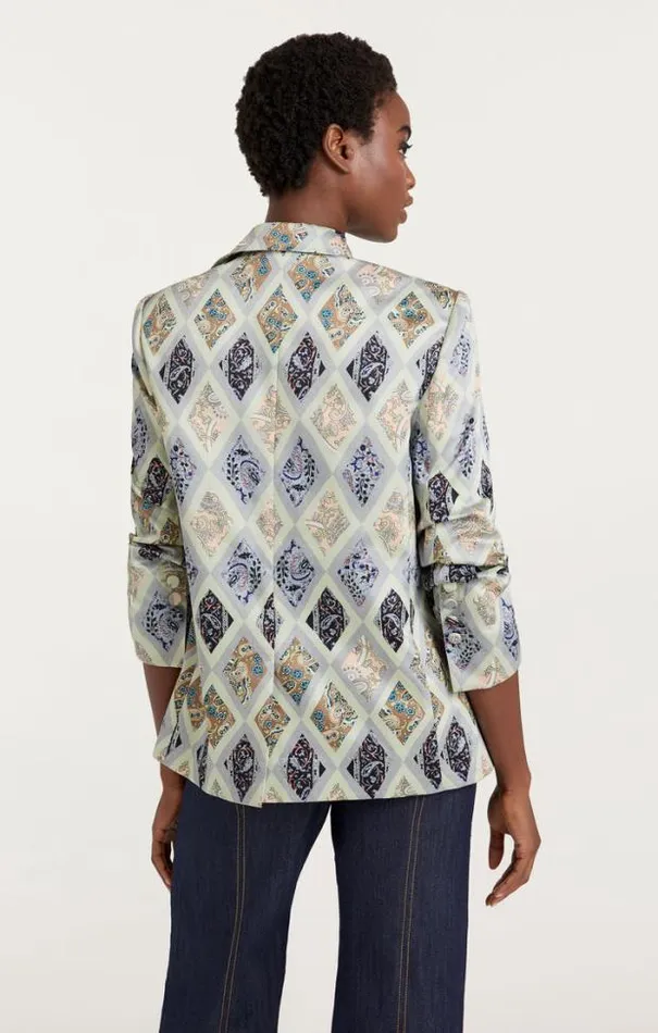 Cinq A Sept Blazers Women Diamond Sea Kylie Blazer Celadon Multi