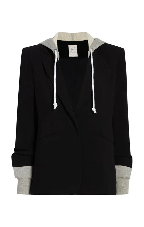 Cinq A Sept Blazers Women Hooded Khloe Blazer Blackheather Grey