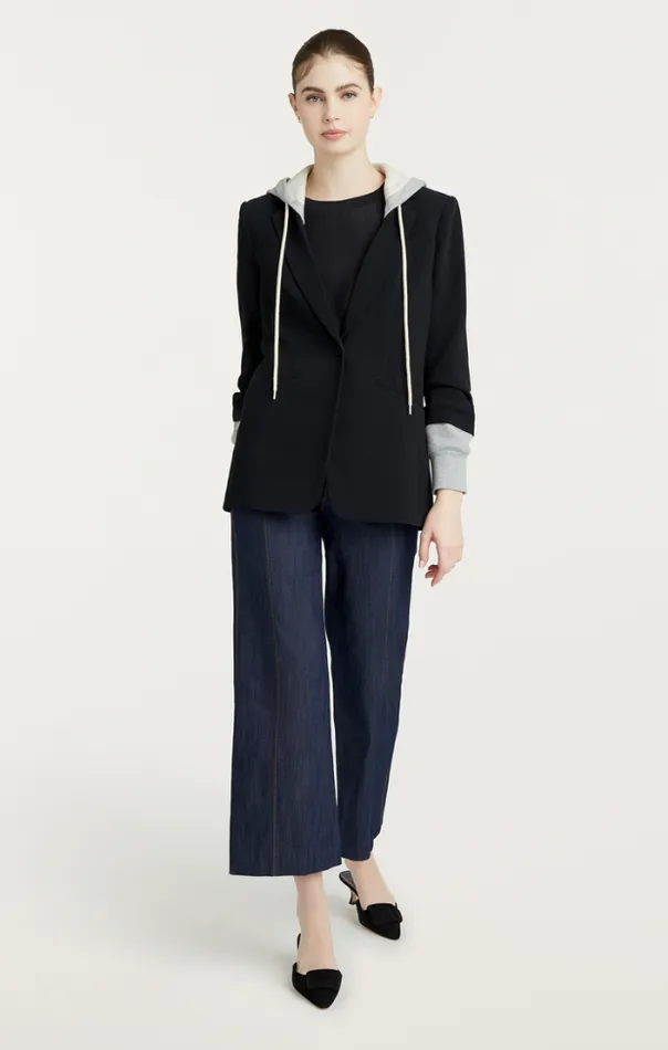 Cinq A Sept Blazers Women Hooded Khloe Blazer Blackheather Grey
