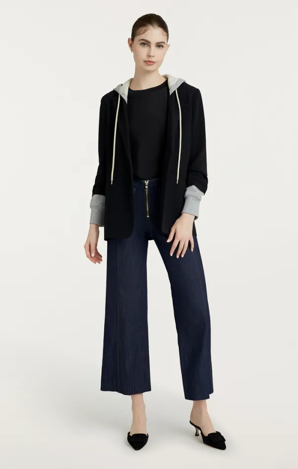 Cinq A Sept Blazers Women Hooded Khloe Blazer Blackheather Grey