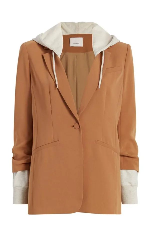 Cinq A Sept Blazers Women Hooded Khloe Blazer Cinnamonoatmeal