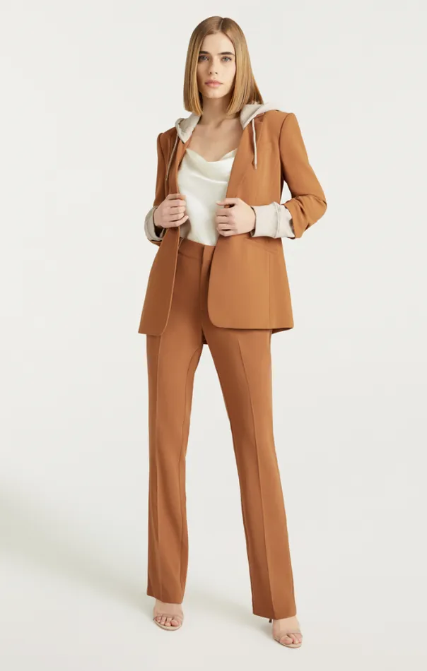 Cinq A Sept Blazers Women Hooded Khloe Blazer Cinnamonoatmeal