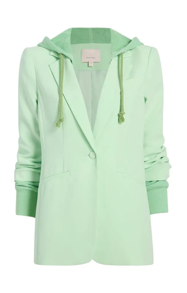 Cinq A Sept Blazers Women Hooded Khloe Blazer Green Papaya