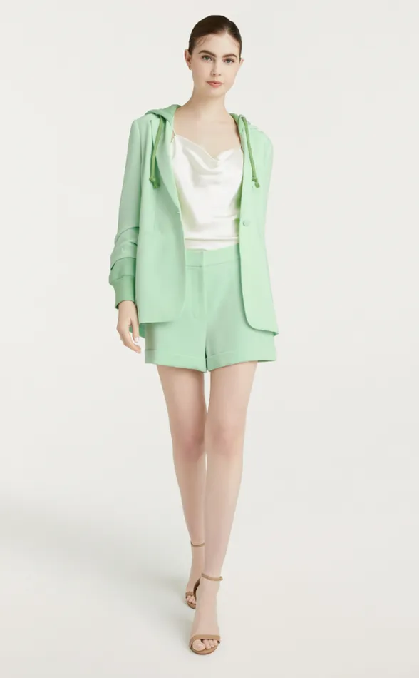 Cinq A Sept Blazers Women Hooded Khloe Blazer Green Papaya