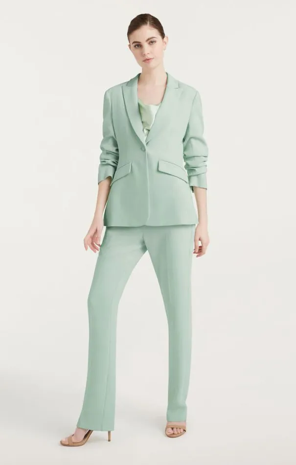 Cinq A Sept Blazers Women Scrunched Cheyenne Blazer Celadon
