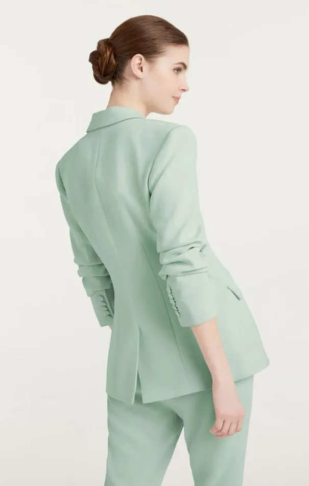 Cinq A Sept Blazers Women Scrunched Cheyenne Blazer Celadon