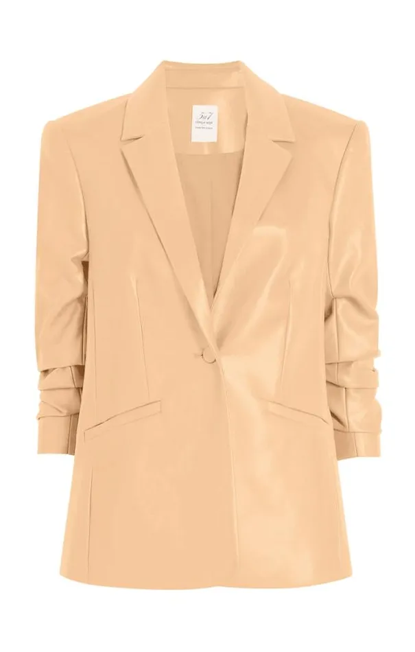 Cinq A Sept Blazers Women Vegan Leather Kylie Blazer Chai