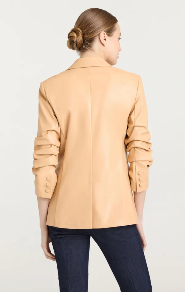 Cinq A Sept Blazers Women Vegan Leather Kylie Blazer Chai