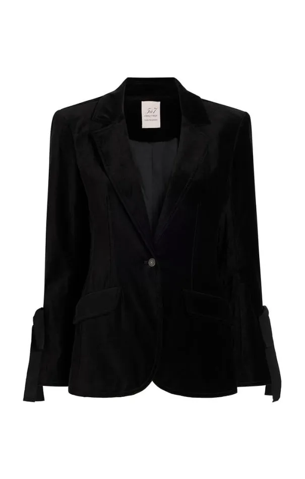 Cinq A Sept Blazers Women Velvet Lou Blazer Black